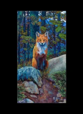 A Wild Encounter Fox Print (11" x 14")