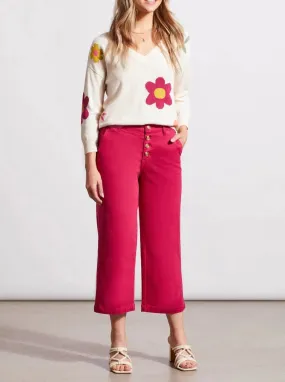 AUDREY BUTTON-FLY WIDE LEG JEANS