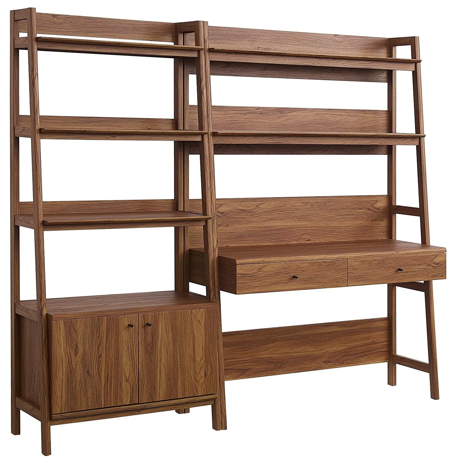 Bixby 2-Piece Wood Office Desk and Bookshelf by Modway