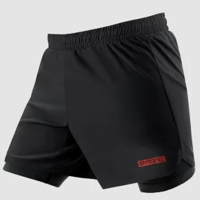 Bytomic Red Label Dual Layer Training Shorts Black