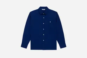 Club Collar Shirt ~ Indigo Selvedge Broadcloth