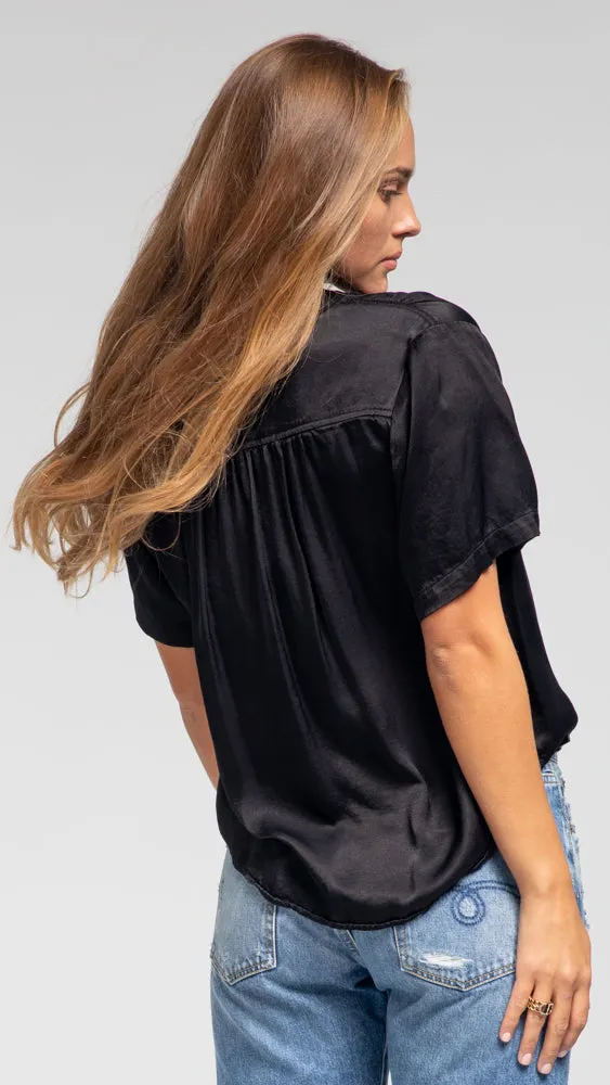 Dainty Collar Blouse - Black