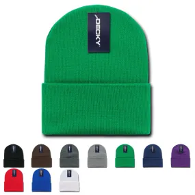 Decky 613 - Acrylic Long Beanie, Knit Cap - CASE Pricing