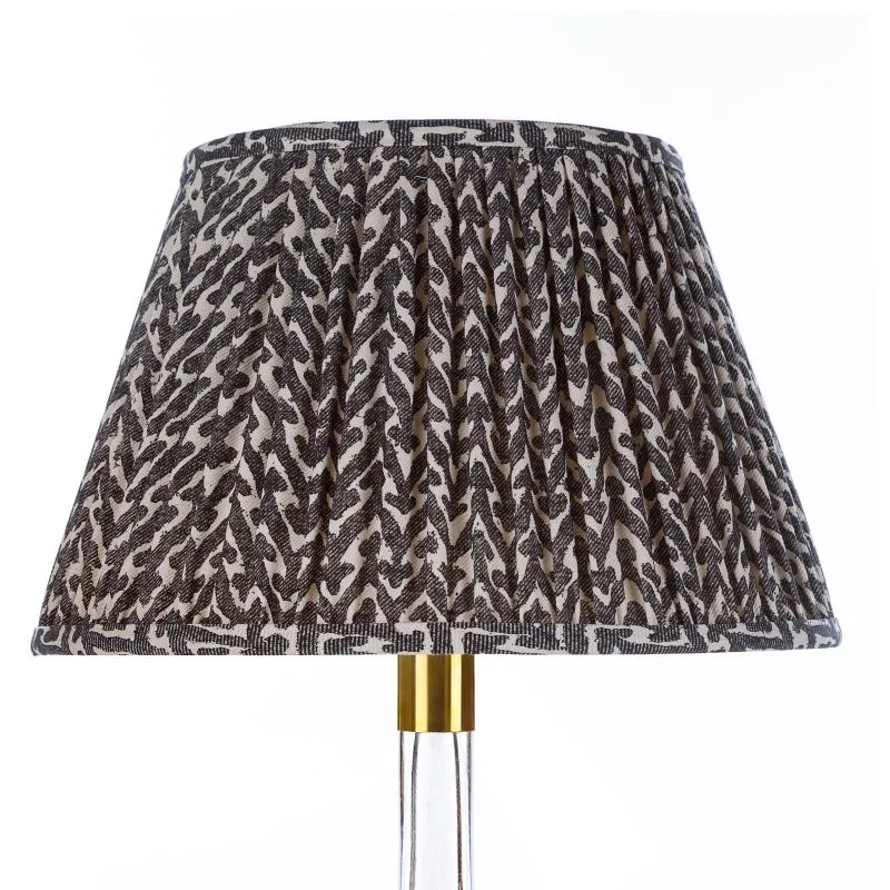 Fermoie Lampshade in Charcoal Rabanna