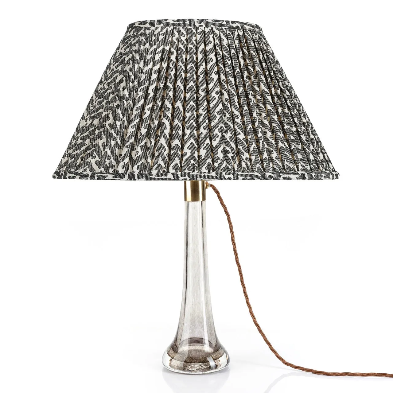 Fermoie Lampshade in Charcoal Rabanna