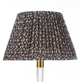 Fermoie Lampshade in Charcoal Rabanna