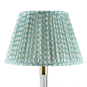 Fermoie Lampshade in Turquoise Wicker