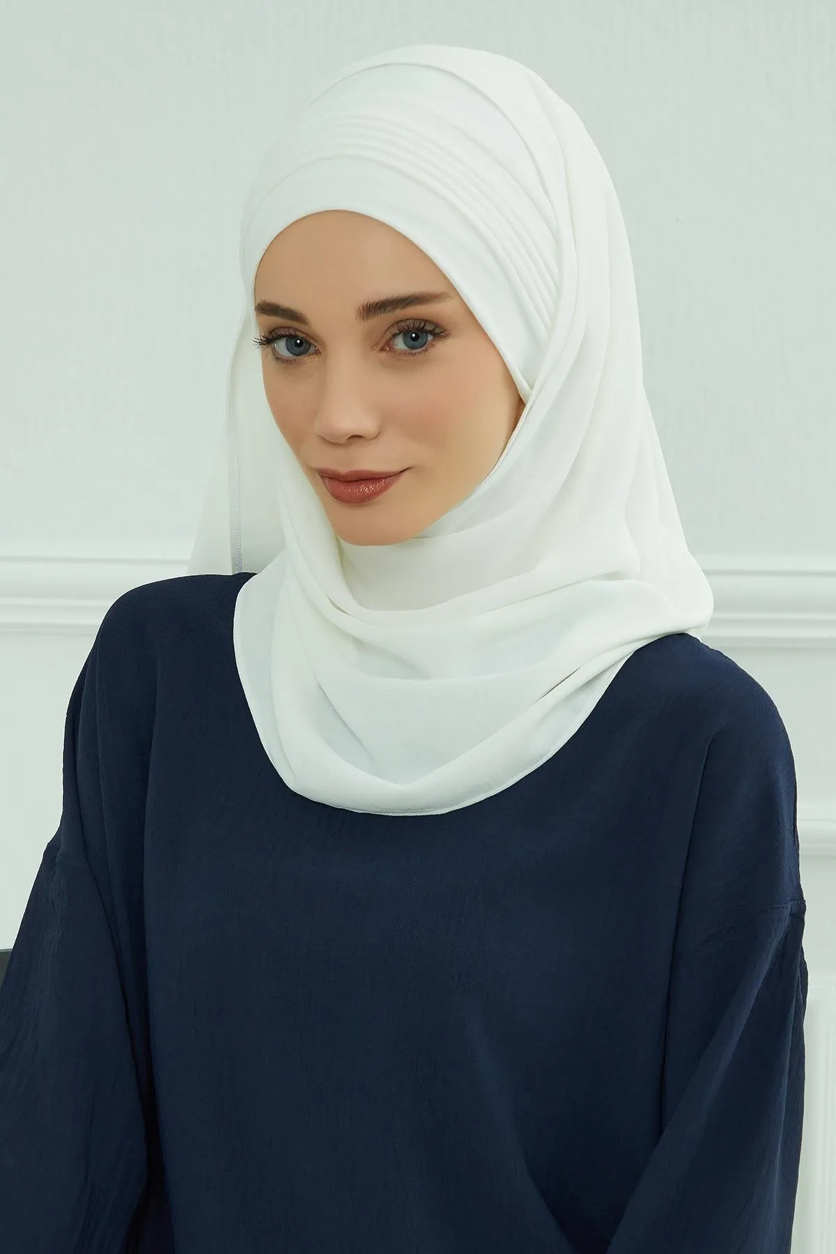 Instant Lightweight Aerobin Shawl Pleated Scarf Head Turbans For Women Headwear Stylish Head Wrap Elegant Design,CPS-90