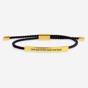 Love you to the moon and back Tube Bracelet