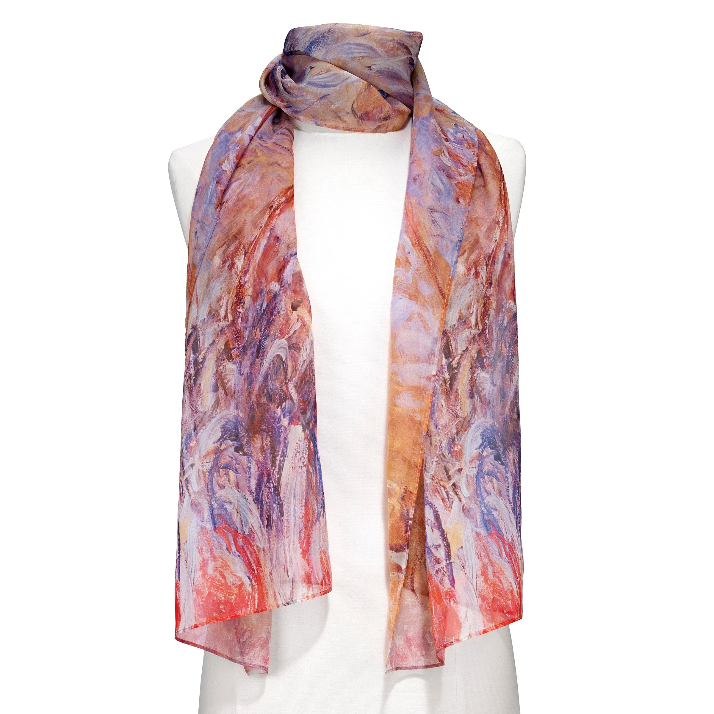 Monet Agapanthus Sheer Scarf