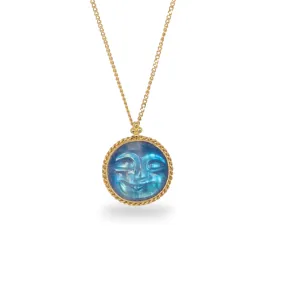 Petite Moon Face Necklace