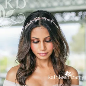 Tarryn Rhinestone Pearl Headband - Silver, Gold or Rose Gold Options